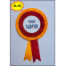 DOUBLE LAYER SIZE-M LOGO RIBBON BADGE (₹20 Rs Pc Pack 10Pc)