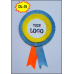 DOUBLE LAYER SIZE-M LOGO RIBBON BADGE (₹20 Rs Pc Pack 10Pc)