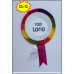 DOUBLE LAYER SIZE-M LOGO RIBBON BADGE (₹20 Rs Pc Pack 10Pc)