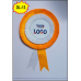 DOUBLE LAYER SIZE-M LOGO RIBBON BADGE (₹20 Rs Pc Pack 10Pc)