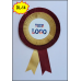 DOUBLE LAYER SIZE-M LOGO RIBBON BADGE (₹20 Rs Pc Pack 10Pc)