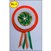 DOUBLE LAYER SIZE-M RIBBON BADGE (₹20 Rs Pc Pack 10Pc)