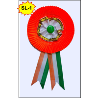SINGLE LAYER SIZE-S RIBBON BADGE (₹12 Rs Pc Pack 25Pc)
